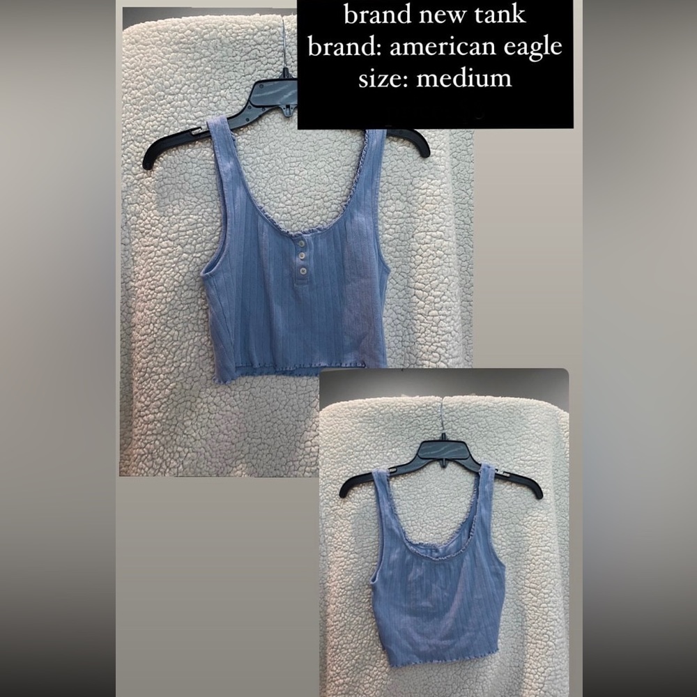 american eagle henley crop top